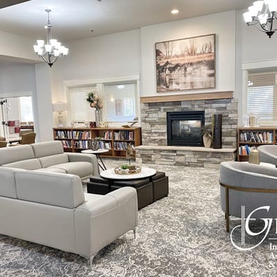 Cozy interior common area with comfortable seating