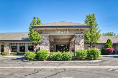 Front entrance of Grace Assisted Living facility