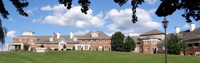 Exterior view of a senior living facility