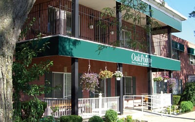 Exterior view of OakPointe Senior Care & Rehab Center