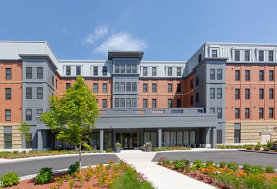 Exterior view of The Residence at Melrose Station
