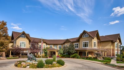 Exterior view of MorningStar Senior Living facility