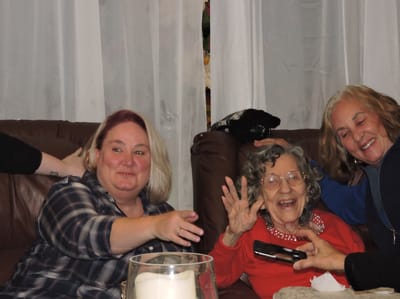 Residents enjoying a candid moment together