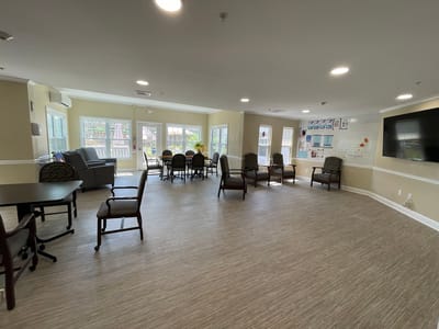 Common area in a senior living facility