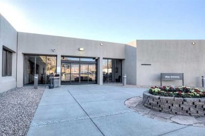 Exterior view of the facility entrance.