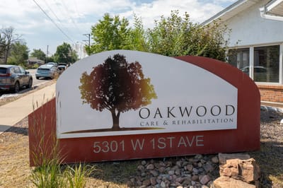 Outdoor sign for Oakwood Care & Rehabilitation