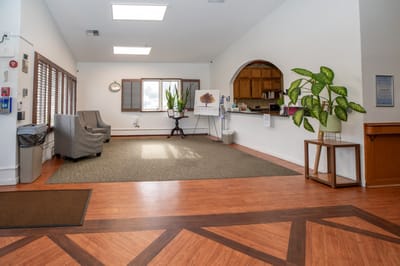 Interior common area of Oakwood Rehab Center