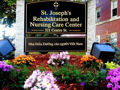Exterior sign of St. Joseph's Rehabilitation and Nursing Care Center
