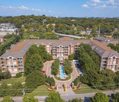 Aerial view of Richland Place Healthcare Center campus.
