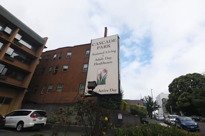 Sign for Cascade Park Assisted Living facility