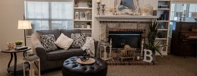 Cozy interior living space with comfortable seating