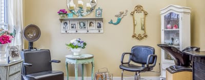 Hair salon within the assisted living facility