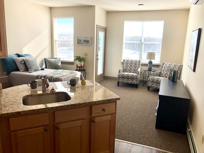 Interior view of a cozy resident room