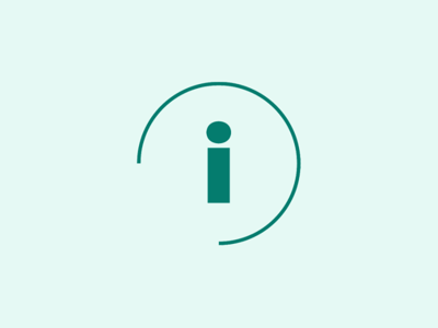 Minimalist information logo design