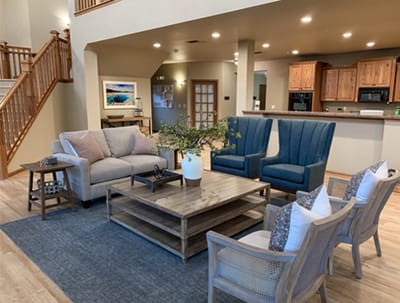 Common area with comfortable seating and natural light