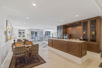 Interior view of a welcoming lobby area