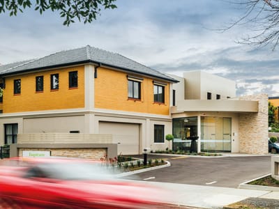 Exterior view of Baptcare Karana Community building