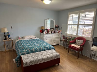 Cozy resident room with personal touches