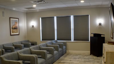 Interior lounge area with seating
