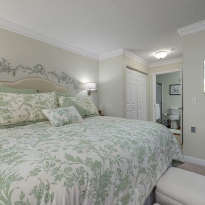 Cozy bedroom in a senior living facility