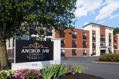Exterior view of Anchor Bay at Greenwich facility