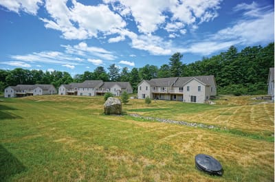 Outdoor view of Black Rocks Village with buildings