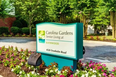 Facility sign for Carolina Gardens at Kathwood