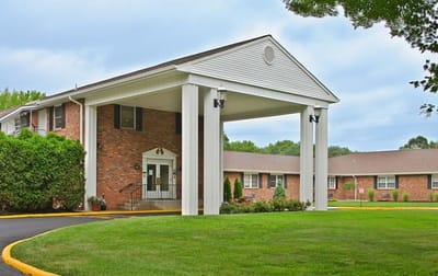 Exterior view of a senior living facility