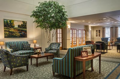 Interior common area with seating and decor