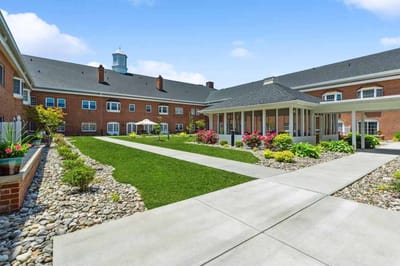 Beautifully landscaped outdoor space with gardens