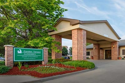 Exterior view of Garden Terrace facility entrance