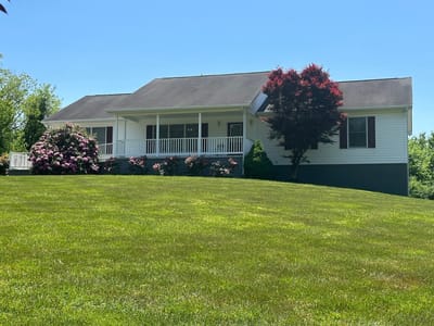 Exterior view of a single-story assisted living facility
