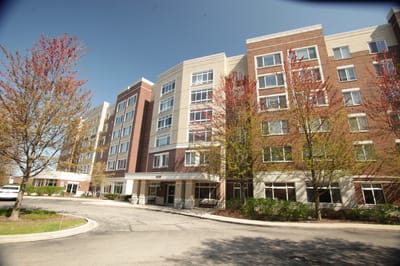 Exterior view of Autumn Green at Wright Campus building