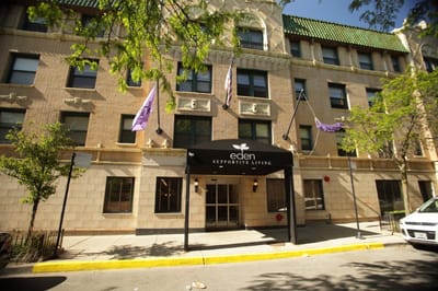 Exterior view of Eden Supportive Living entrance