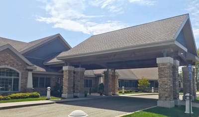 Exterior view of Medilodge of Wyoming's entrance