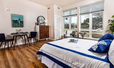 Cozy private resident room with natural light