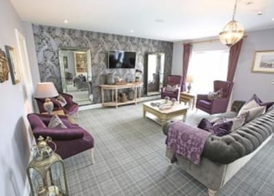 Bright common area with comfortable seating