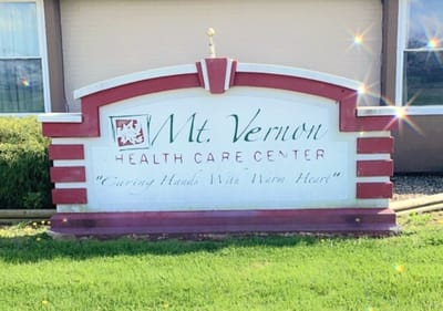 Mount Vernon Healthcare Center, Nursing Home in Alexandria, VA — Sign for Mount Vernon Healthcare Center with slogan
