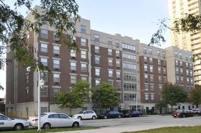Exterior view of a nursing home facility