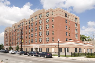 Exterior view of a senior living facility
