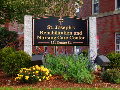 Exterior sign of St. Joseph's Rehabilitation and Nursing Care Center