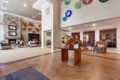 Interior common area with seating and decor