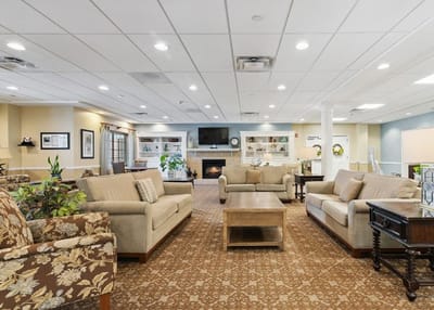 Interior common area with seating and decor