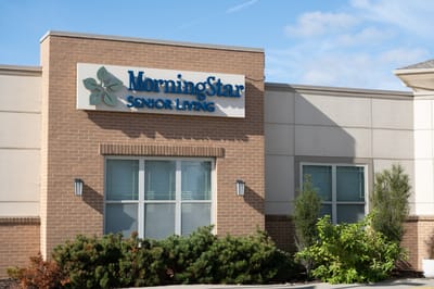 Exterior view of the MorningStar Senior Living facility
