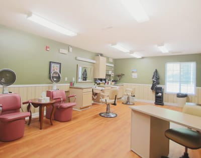 Beauty salon area inside the facility