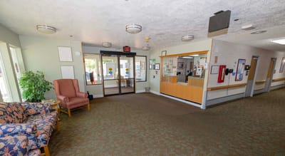 Interior view of a common area in the facility