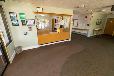 Reception area of Skyline Transitional Care Center