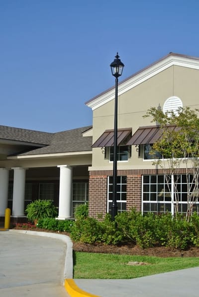 Exterior view of the Magnolia Manor Nursing Home