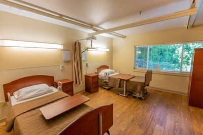 Interior view of a shared resident room