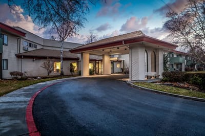 Front entrance of Arbor Village at Hillcrest